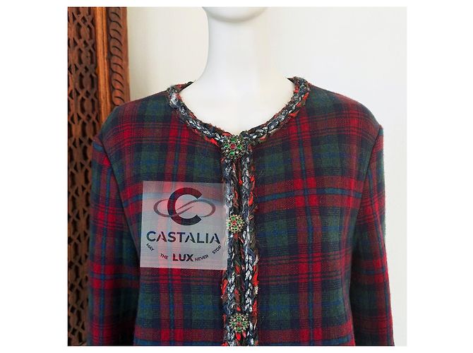 Chanel New Iconic Paris / Edinburgh Tartan Jacket - view 9