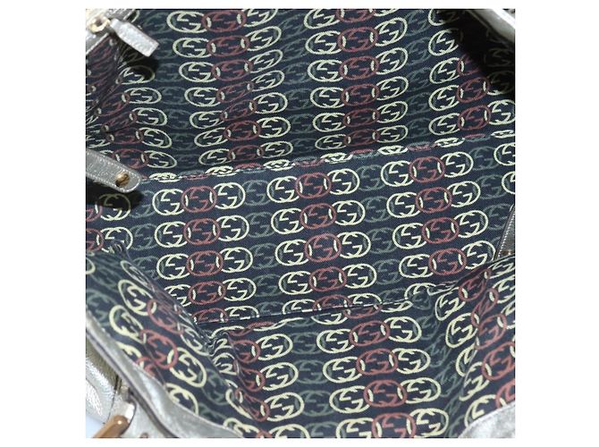 GUCCI Interlocking Tote Bag Leder Gold 162094 Auth KD453 Golden - Ansicht 11