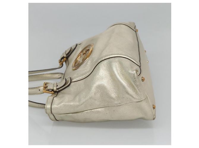 GUCCI Interlocking Tote Bag Leder Gold 162094 Auth KD453 Golden - Ansicht 3