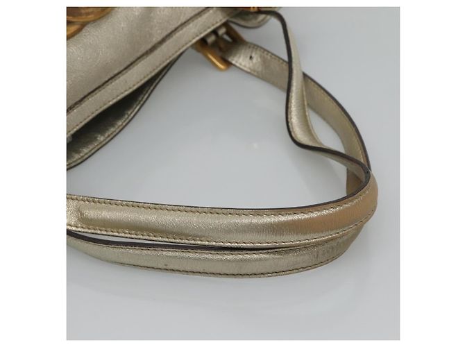 GUCCI Interlocking Tote Bag Leder Gold 162094 Auth KD453 Golden - Ansicht 7