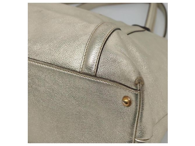 GUCCI Interlocking Tote Bag Leder Gold 162094 Auth KD453 Golden - Ansicht 9