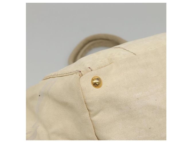 PRADA Canapa GM Borsa a mano in tela bianca oro Auth bs24371 Bianco D'oro - vista 16