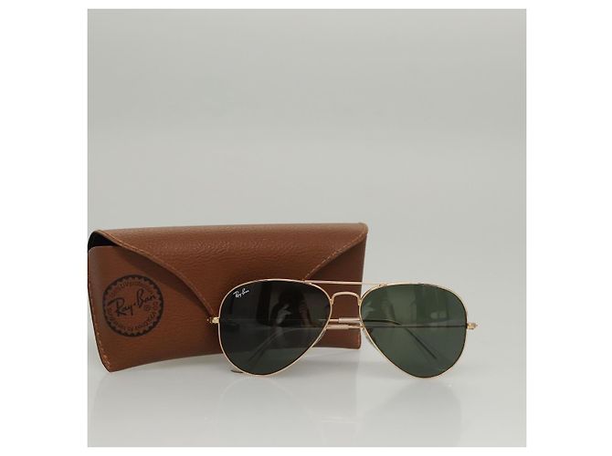 Ray-Ban Sonnenbrille Metall Gold Auth am7607 Golden - Ansicht 10