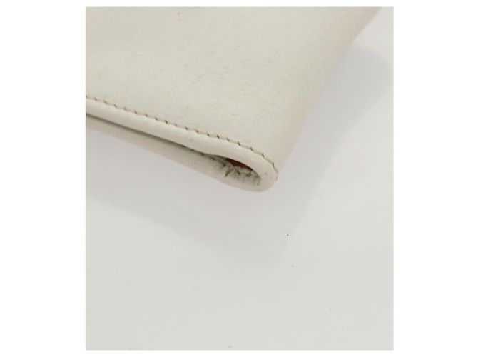 Pochette in pelle Gancini Salvatore Ferragamo bianca Auth KD566 Bianco - vista 14
