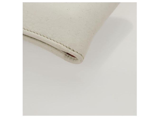 Pochette in pelle Gancini Salvatore Ferragamo bianca Auth KD566 Bianco - vista 16