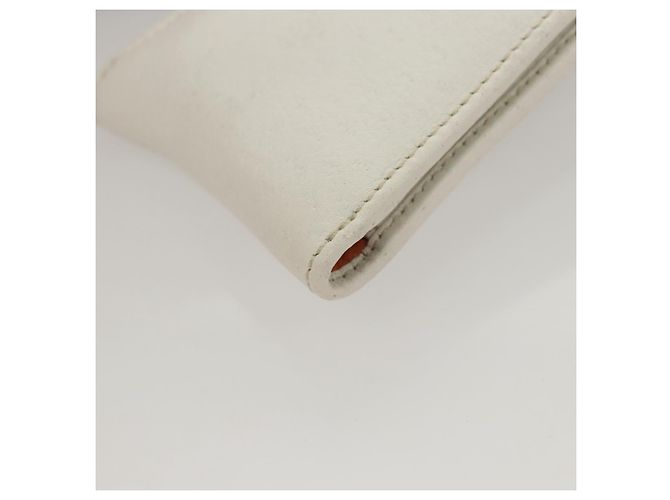 Pochette in pelle Gancini Salvatore Ferragamo bianca Auth KD566 Bianco - vista 17