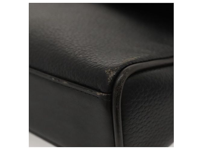 Autre Marque Borsa a spalla Burberrys in pelle nera e oro Auth ep8502 Nero D'oro - vista 15