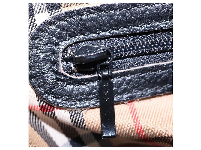 Autre Marque Borsa a spalla Burberrys in pelle nera e oro Auth ep8502 Nero D'oro - vista 21