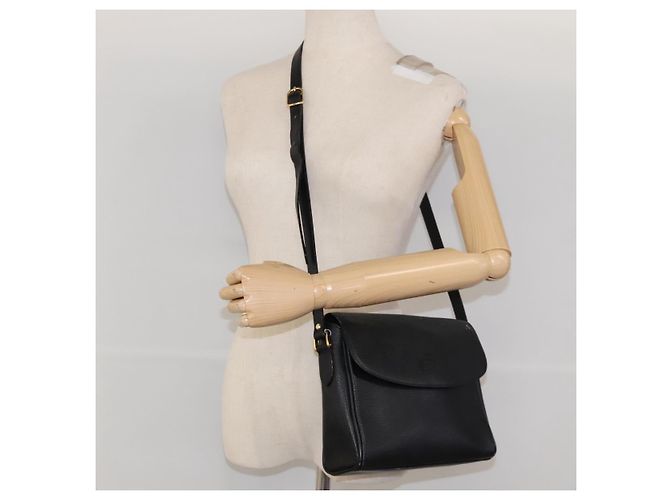 Autre Marque Borsa a spalla Burberrys in pelle nera e oro Auth ep8502 Nero D'oro - vista 22