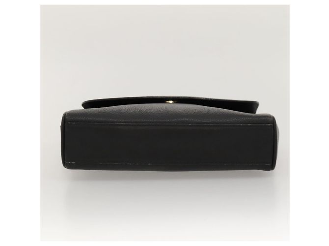 Autre Marque Borsa a spalla Burberrys in pelle nera e oro Auth ep8502 Nero D'oro - vista 5