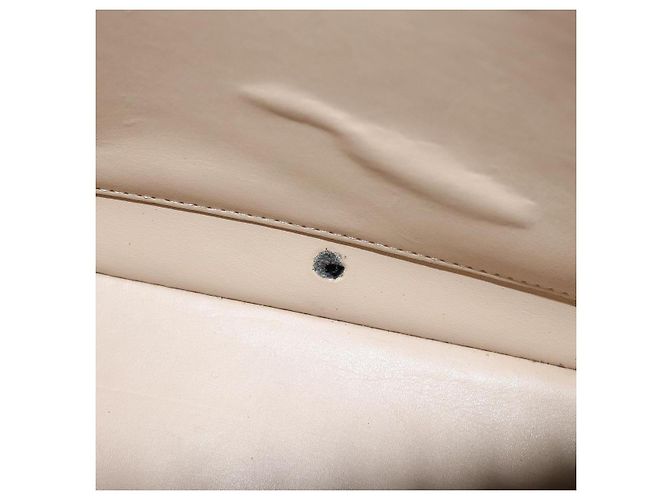 LOUIS VUITTON Monogram Vernis Bolsa de Mano Houston Beige M91004 LV Auth KD482 - vista 11