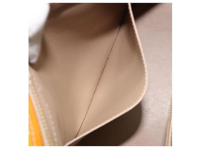 LOUIS VUITTON Monogram Vernis Bolsa de Mano Houston Beige M91004 LV Auth KD482 - vista 23