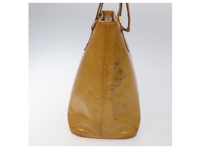 LOUIS VUITTON Monogram Vernis Bolsa de Mano Houston Beige M91004 LV Auth KD482 - vista 3