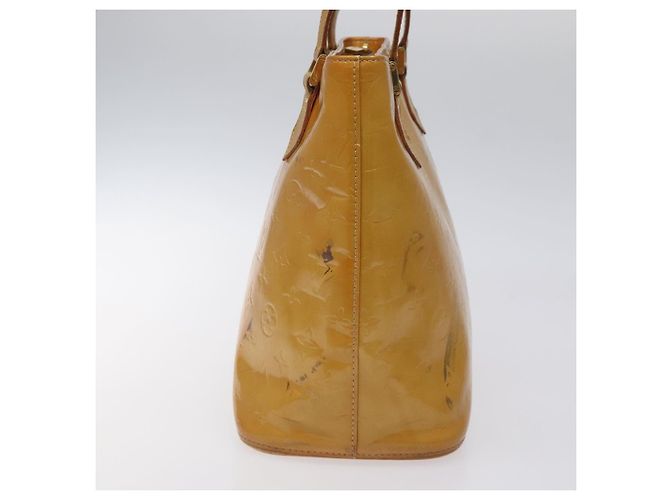 LOUIS VUITTON Monogram Vernis Bolsa de Mano Houston Beige M91004 LV Auth KD482 - vista 4
