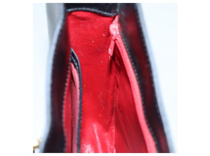 Céline Borsa a Spalla CELINE in Pelle Nera Oro Auth MX169 Nero D'oro - vista 19