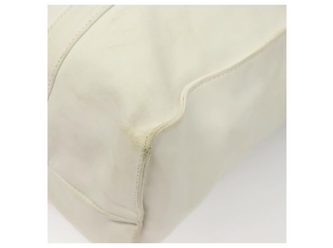 PRADA Borsa a mano in pelle bianca Auth 117223 Bianco - vista 16