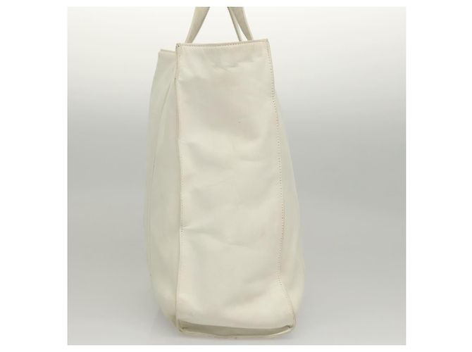 PRADA Borsa a mano in pelle bianca Auth 117223 Bianco - vista 5