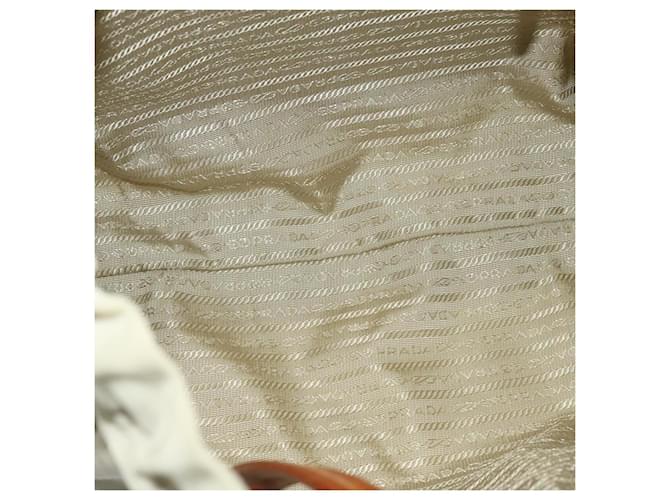 Borsa a Spalla PRADA Nylon Beige Oro Auth MX164 D'oro - vista 11