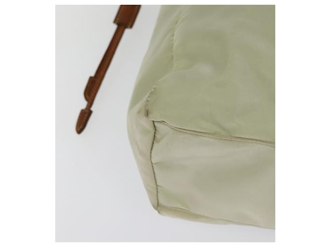 Borsa a Spalla PRADA Nylon Beige Oro Auth MX164 D'oro - vista 15