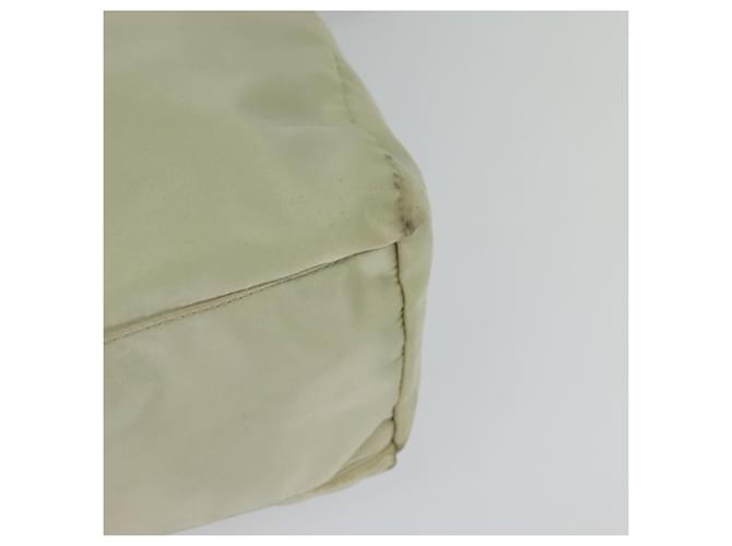 Borsa a Spalla PRADA Nylon Beige Oro Auth MX164 D'oro - vista 16