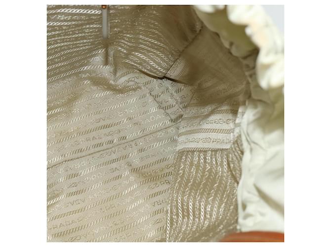Borsa a Spalla PRADA Nylon Beige Oro Auth MX164 D'oro - vista 18