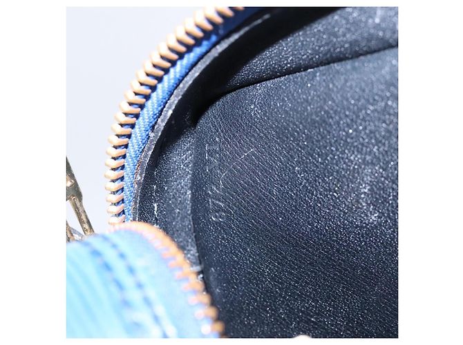 LOUIS VUITTON Epi June Feuille Shoulder Bag Blue M52155 LV Auth KD477 - view 12