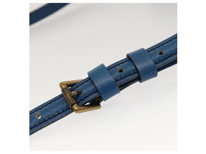 LOUIS VUITTON Epi June Feuille Shoulder Bag Blue M52155 LV Auth KD477 - view 9