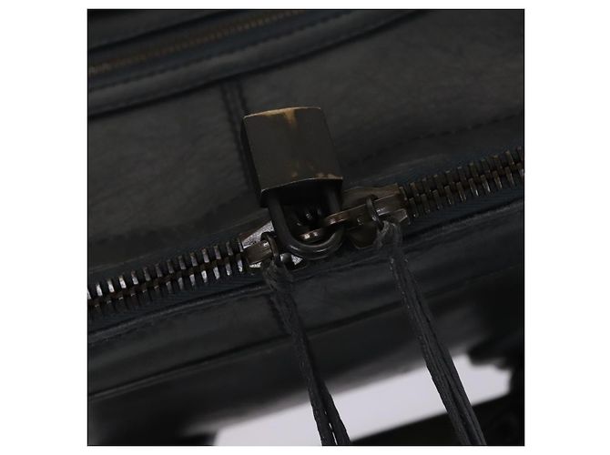 Valigia BALENCIAGA Pelle Khaki Auth mr1172 Cachi - vista 10