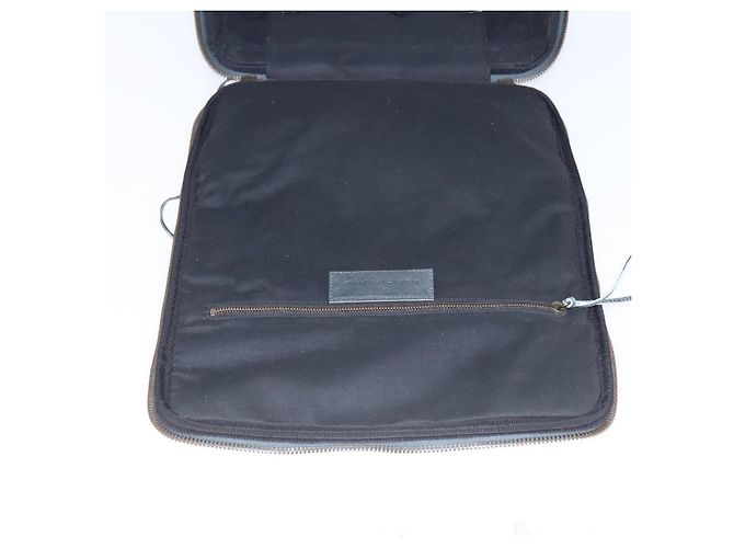 Valigia BALENCIAGA Pelle Khaki Auth mr1172 Cachi - vista 22