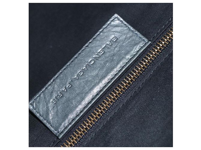 Valigia BALENCIAGA Pelle Khaki Auth mr1172 Cachi - vista 23
