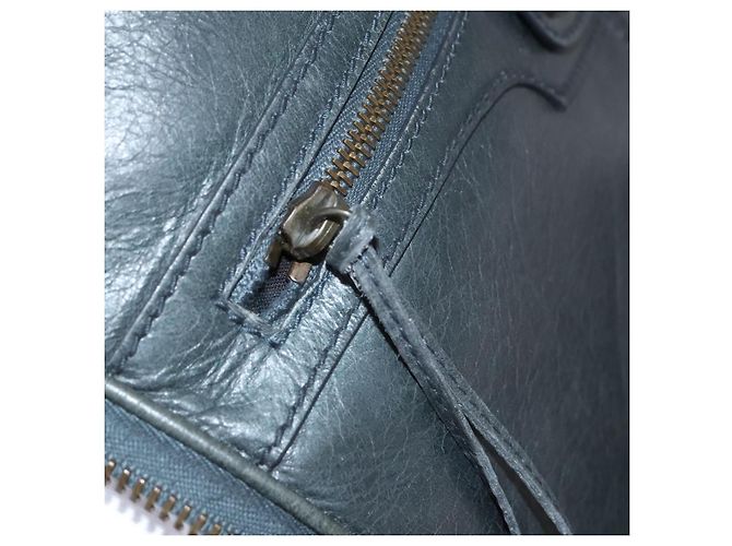 Valigia BALENCIAGA Pelle Khaki Auth mr1172 Cachi - vista 31