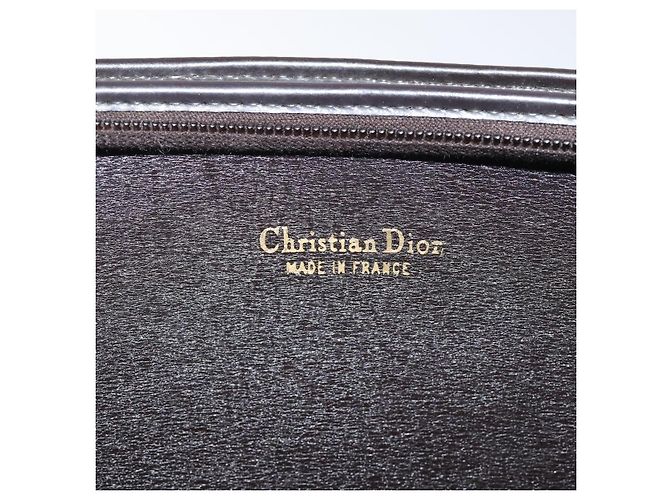 Borsa a spalla in tela Trotter Christian Dior marrone oro Auth ep8530 D'oro - vista 18