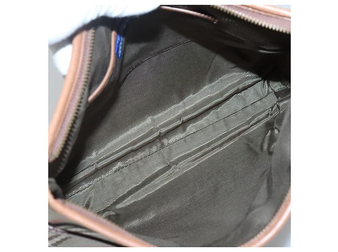 Borsa a spalla Burberry Nova Check Blue Label in tela beige Auth BD1720 - vista 10