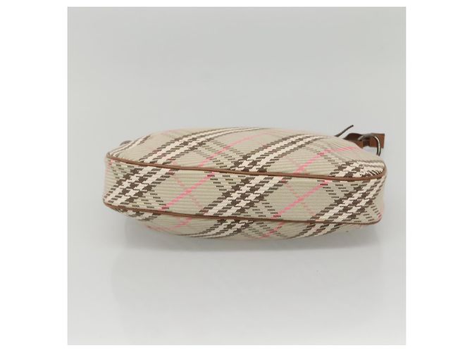 Borsa a spalla Burberry Nova Check Blue Label in tela beige Auth BD1720 - vista 6