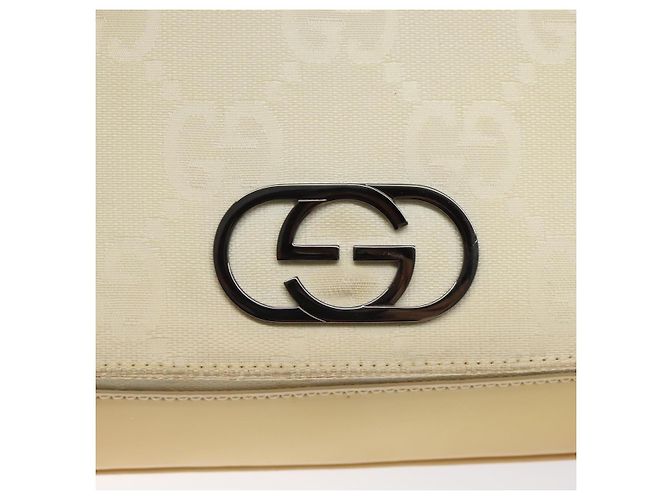 Borsa a Spalla GG Canvas GUCCI Beige Argento 001 3823 Auth BD1514 - vista 17