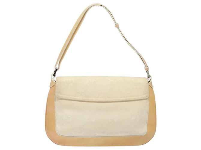 Borsa a Spalla GG Canvas GUCCI Beige Argento 001 3823 Auth BD1514 - vista 2