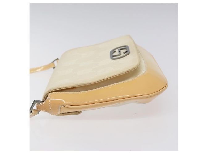 Borsa a Spalla GG Canvas GUCCI Beige Argento 001 3823 Auth BD1514 - vista 4
