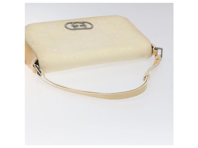 Borsa a Spalla GG Canvas GUCCI Beige Argento 001 3823 Auth BD1514 - vista 7