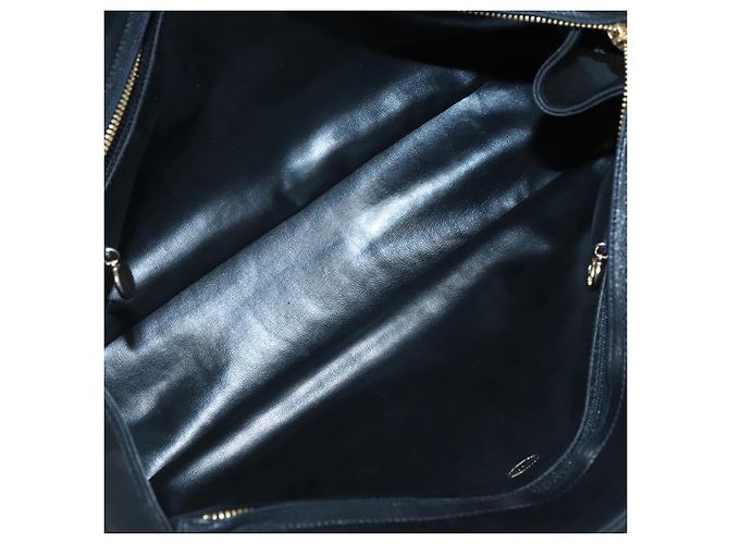 CHANEL V stitch Borsa a Mano in Pelle di Agnello Nera CC Auth bs24282 Nero - vista 11