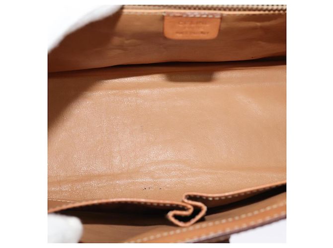 Céline Borsa a mano in tela Macadam CELINE in pelle PVC 2 in 1 marrone oro Auth BD1624 D'oro - vista 11