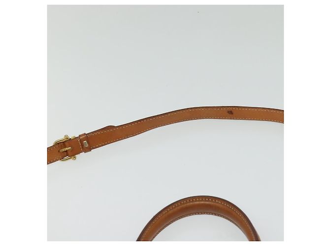 Céline Borsa a mano in tela Macadam CELINE in pelle PVC 2 in 1 marrone oro Auth BD1624 D'oro - vista 14