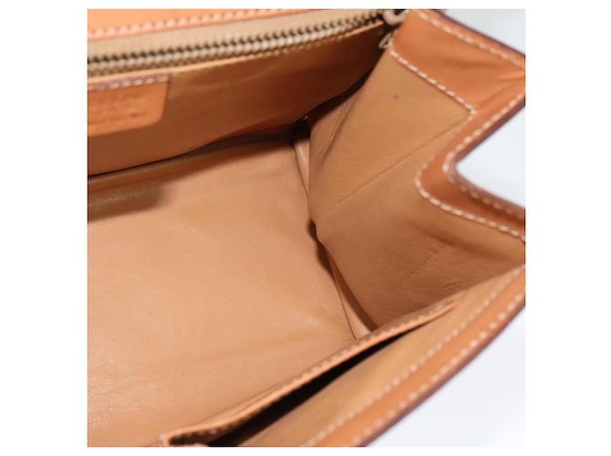 Céline Borsa a mano in tela Macadam CELINE in pelle PVC 2 in 1 marrone oro Auth BD1624 D'oro - vista 21