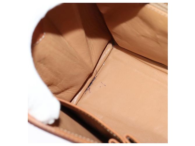 Céline Borsa a mano in tela Macadam CELINE in pelle PVC 2 in 1 marrone oro Auth BD1624 D'oro - vista 22
