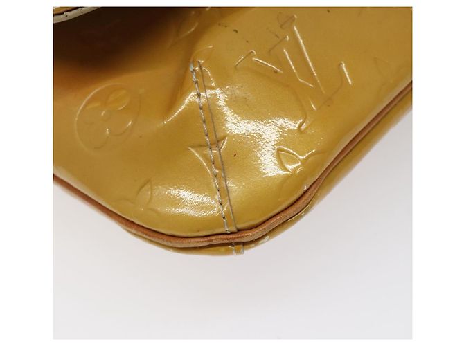LOUIS VUITTON Borsa Thompson Street Monogram Vernis Beige M91301 LV Auth KD355 - vista 15