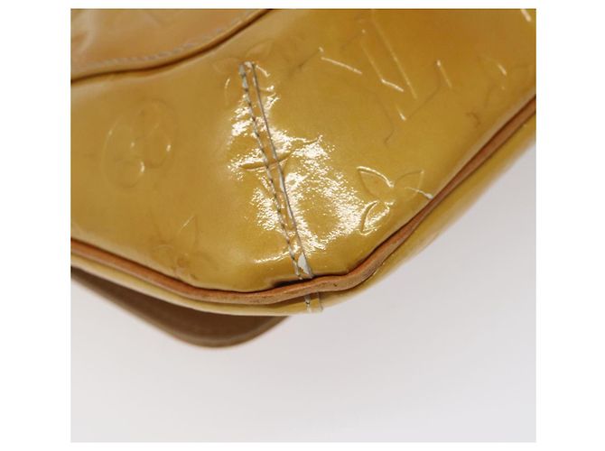 LOUIS VUITTON Borsa Thompson Street Monogram Vernis Beige M91301 LV Auth KD355 - vista 16
