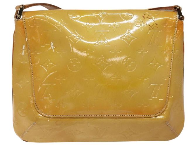 LOUIS VUITTON Borsa Thompson Street Monogram Vernis Beige M91301 LV Auth KD355 - vista 2