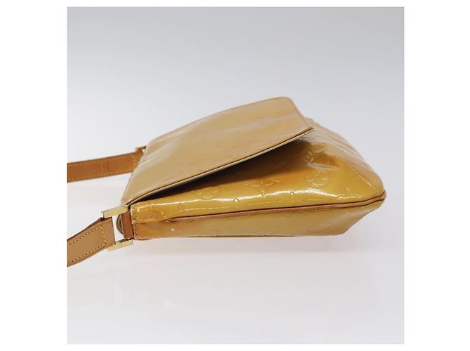 LOUIS VUITTON Borsa Thompson Street Monogram Vernis Beige M91301 LV Auth KD355 - vista 5