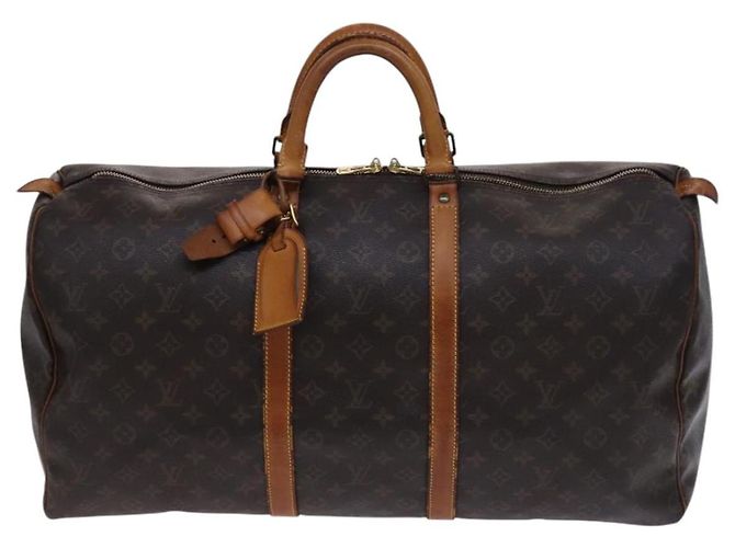 LOUIS VUITTON Monogram Keepall 55 Borsa Boston M41424 LV Auth BD1339 Monogramma - vista 13