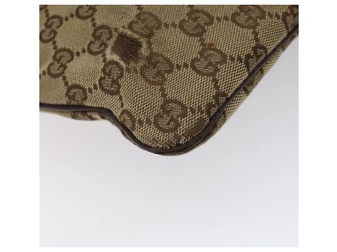 Borsa a Spalla in Tela GG GUCCI Beige Argento 113013 Auth bs24169 - vista 15