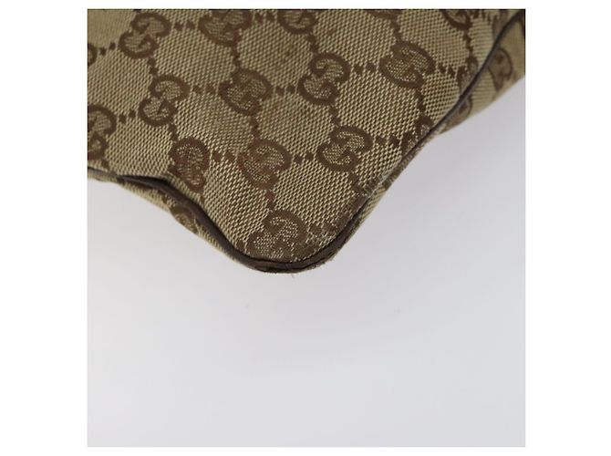 Borsa a Spalla in Tela GG GUCCI Beige Argento 113013 Auth bs24169 - vista 17
